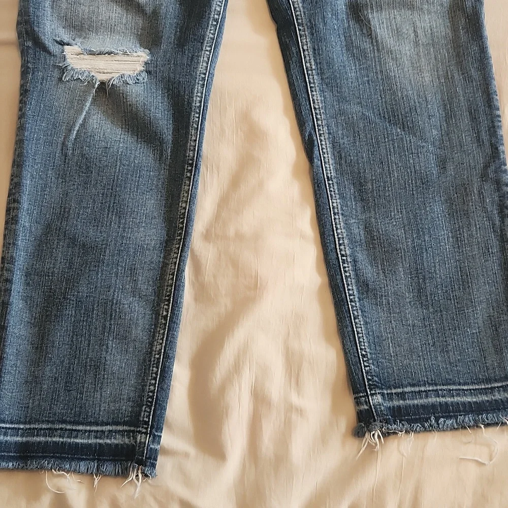 Silver Boyfriend Jeans - Picture 2 of 6